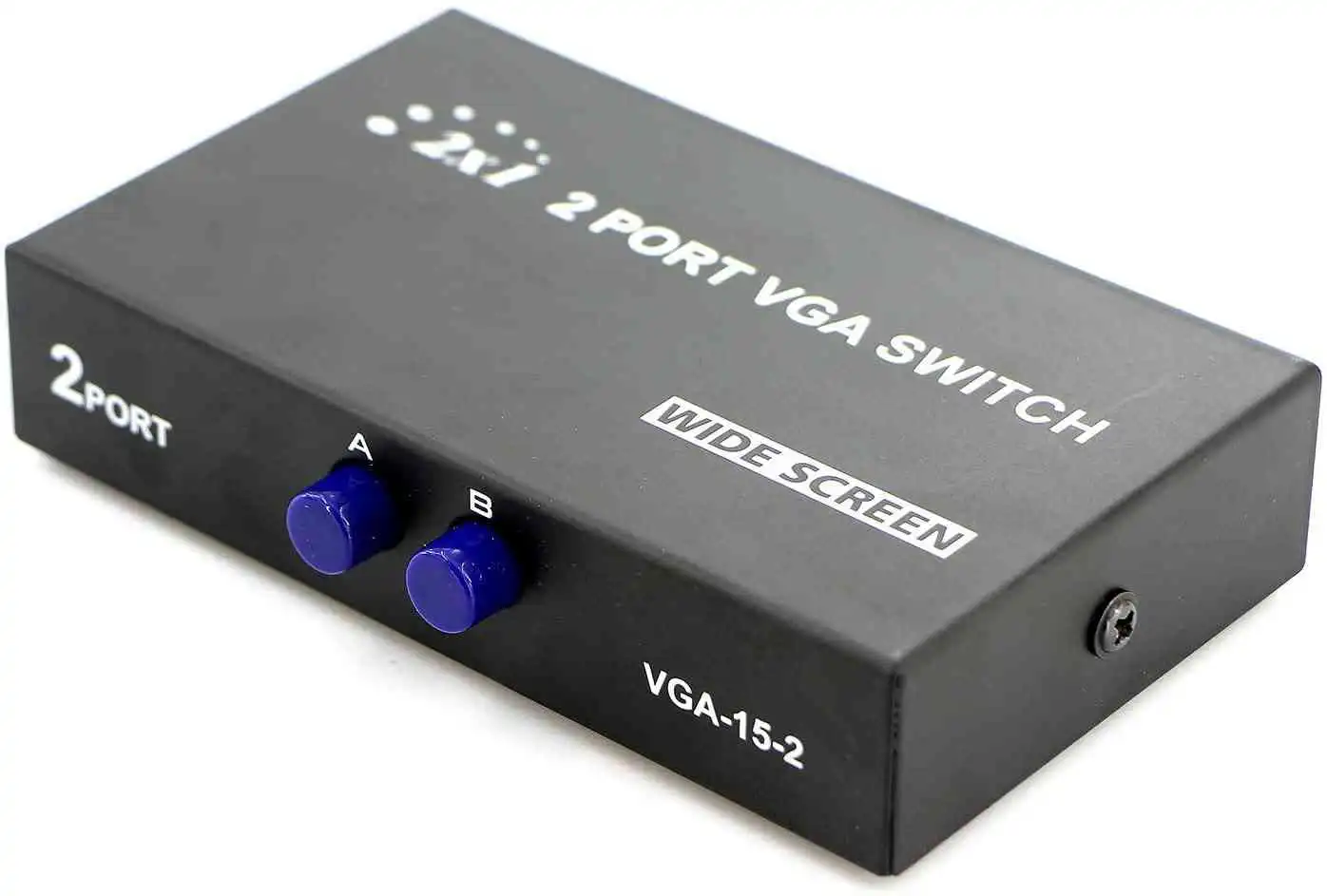 2 Port VGA Switch Press Button Two Way VGA Video Switch