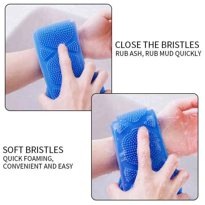 Silicone Body Back Scrubber Belt for Men Women