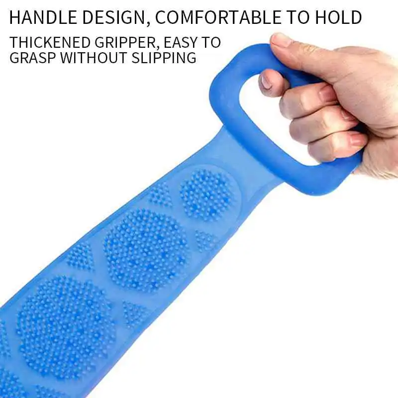 Silicone Body Back Scrubber Belt for Men Women | ido.lk