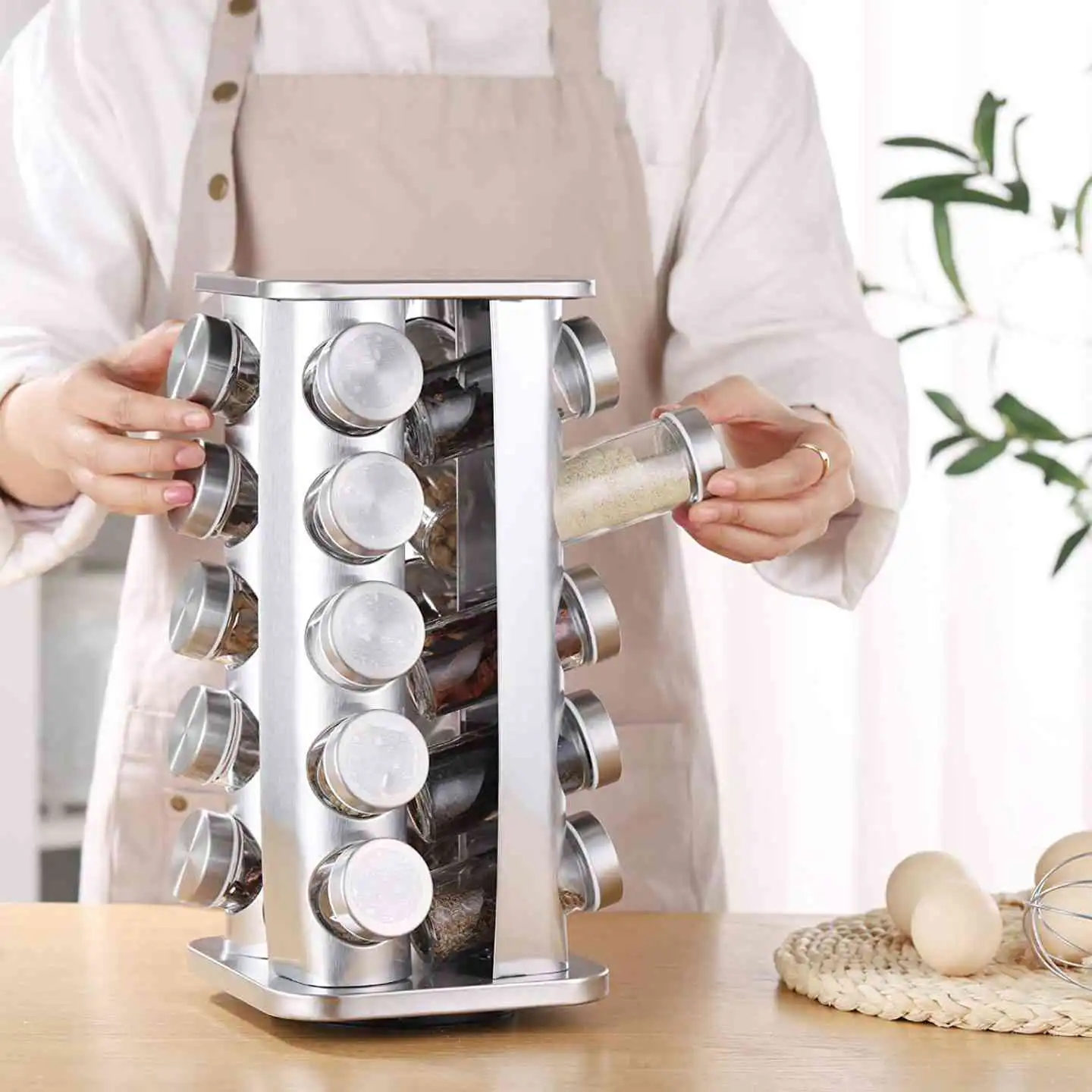 20 Jar Steel Spice Rack Sri Lanka