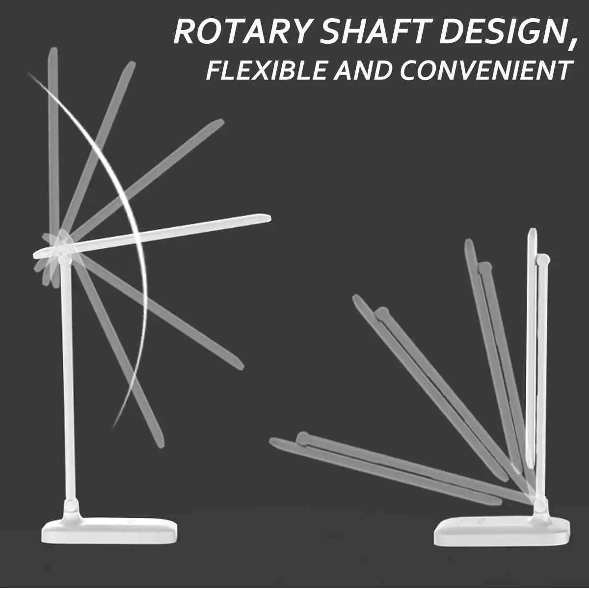 Adjustable 3 Model Desk Lamp LED Night Light Dimmable Desktop Lighting Eye-protective Study Light USB Rechargeable