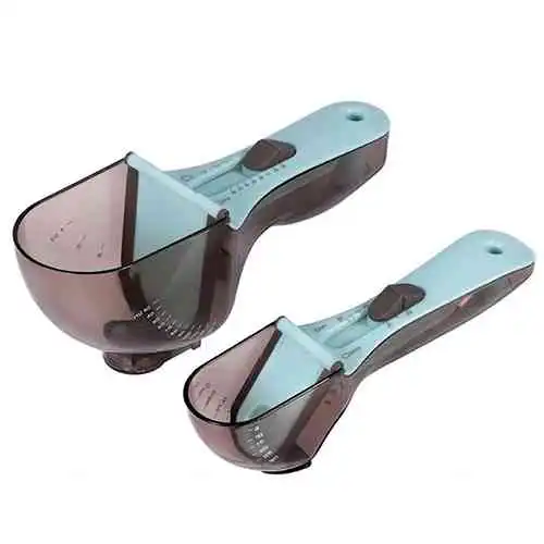 2pcs Adjustable Measuring Spoon with With Scale Magnet Powder Measuring Tools Sri Lanka @ido.lk