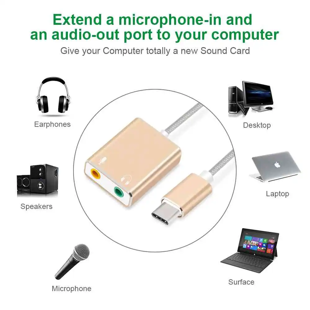 Type-C External Sound Card Sri Lanka | ido.lk