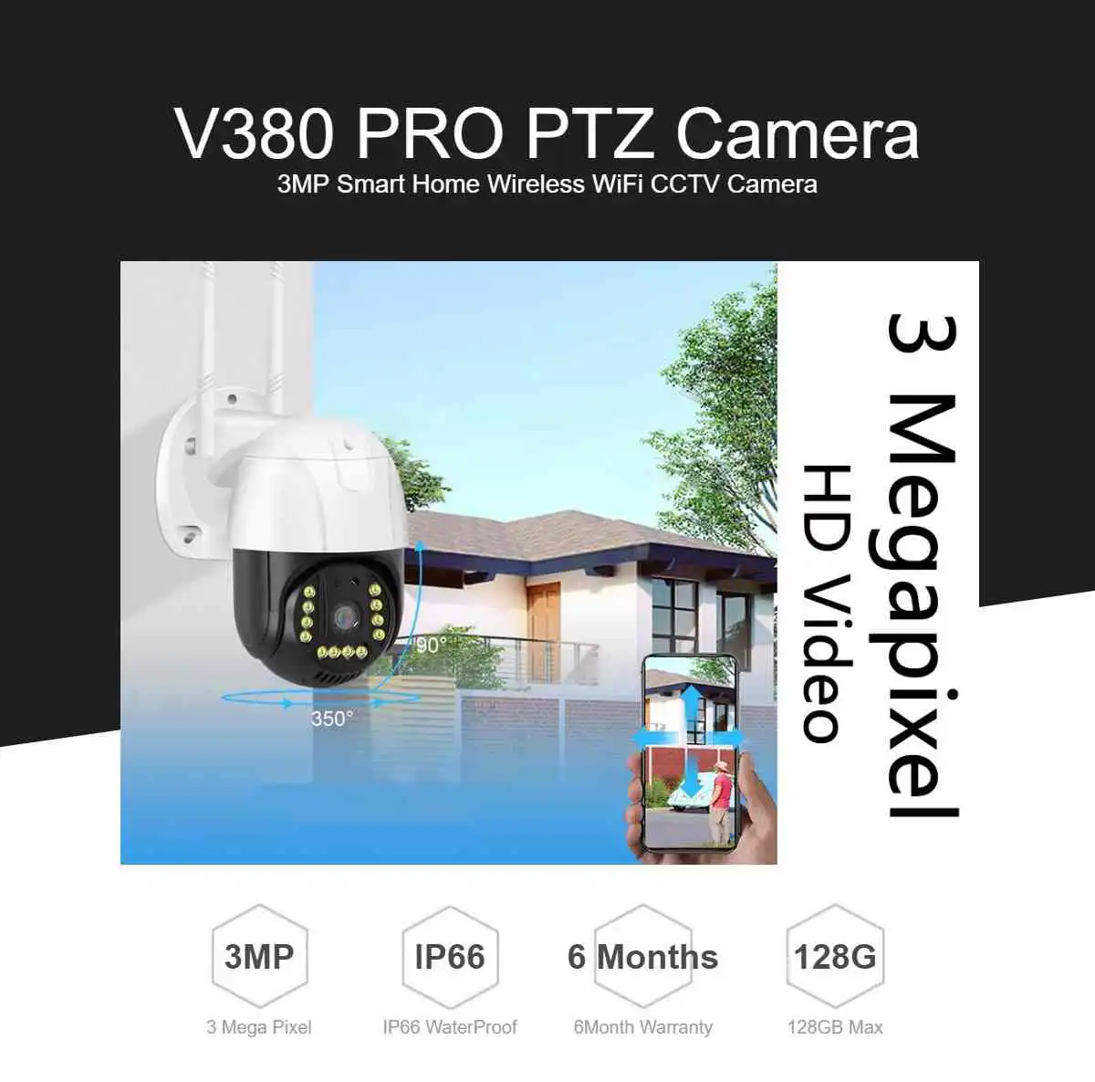3MP HD Outdoor Wifi Camera Sri Lanka | ido.lk