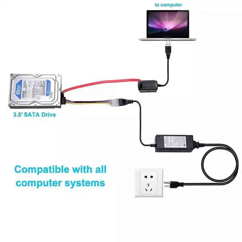 USB 2.0 to SATA / IDE Cable Sri Lanka | ido.lk