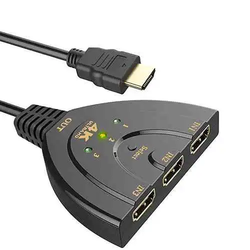 3 in 1 HDMI Switch 3 in 1 out Port Hub Switcher - Image 10