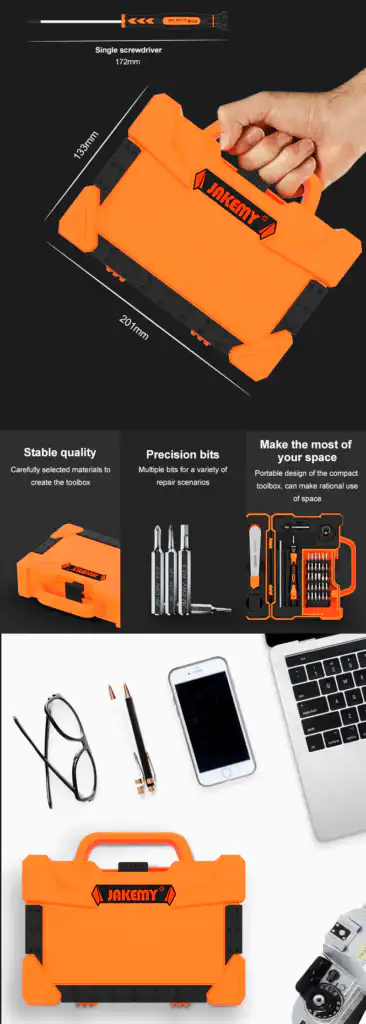 Screwdriver Tool Box Set for Electronic DIY Repair JAKEMY JM-8139 Sri Lanka | ido.lk
