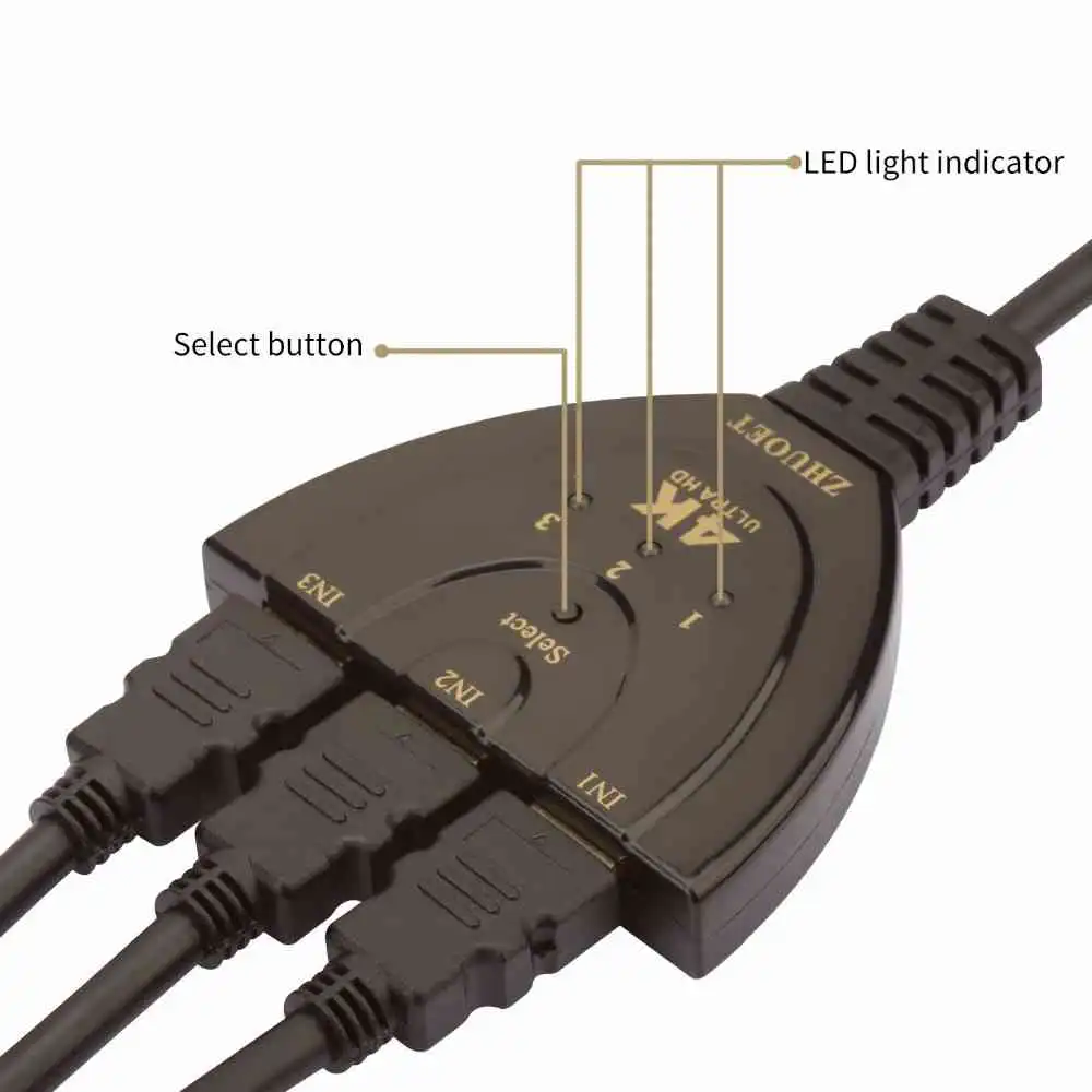 3 in 1 HDMI Switch 3 in 1 out Port Hub Switcher Sri Lanka | ido.lk