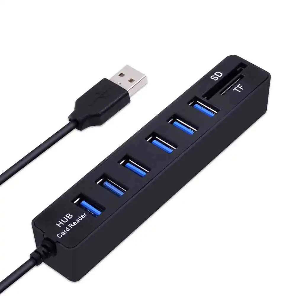 6 Port USB 3.0 HUB with Card Reader Sri Lanka | ido.lk