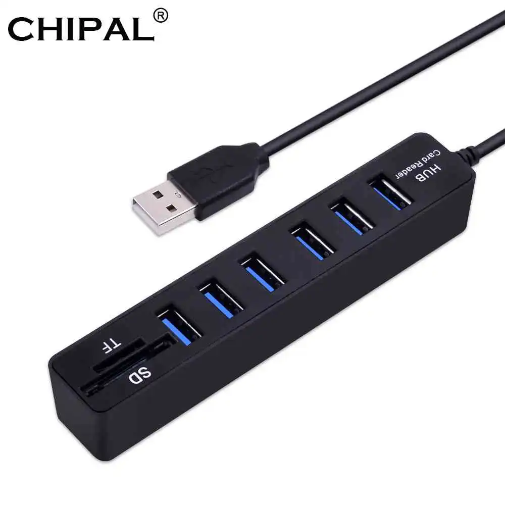 6 Port USB 3.0 HUB with Card Reader Sri Lanka | ido.lk