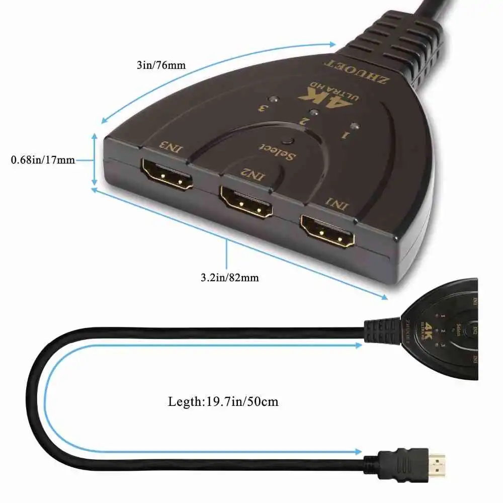 3 Port HDMI Switch Sri Lanka | ido.lk