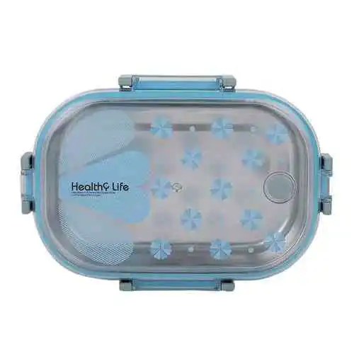 Stainless Steel & Plastic Double Wall Lunch Box @ ido.lk
