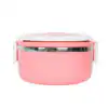 1 Layer Stainless Steel Thermal Insulated Lunch Box Round@ ido.lk
