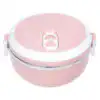 1 Layer Stainless Steel Thermal Insulated Lunch Box Round@ido.lk