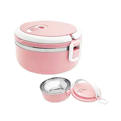 1 Layer Stainless Steel Thermal Insulated Lunch Box Round Sri Lanka Best Price From ido.lk