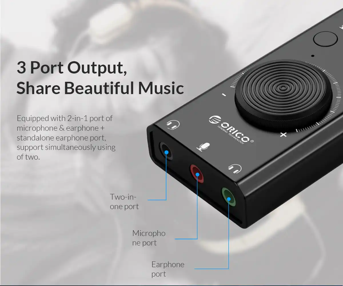 USB External Sound Card ORICO CS2 Sri Lanka | ido.lk