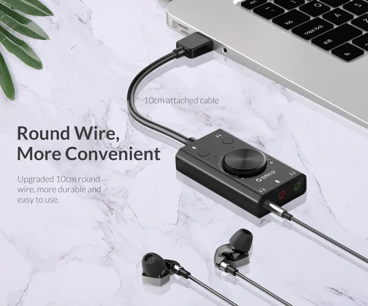 ORICO USB External Sound Card 2-in-1 Audio Adapter Sri Lanka | ido.lk