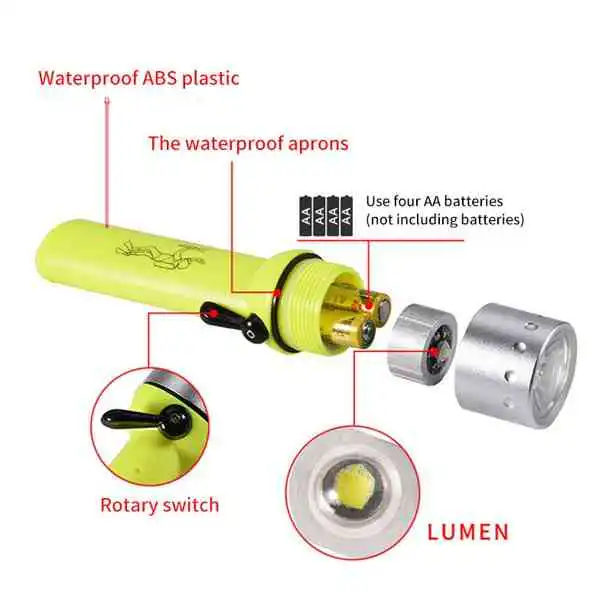 IP68 Underwater Lanterns Dive Equipment for water Sri Lanka | ido.lk