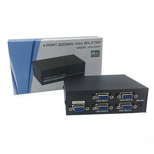 4 Port VGA Switch VGA Video Switch for PC TV Monitor @ido.lk