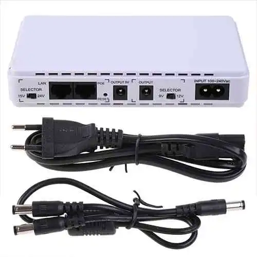Mini UPS Battery Backup 10000mAh Uninterruptible Power Supply Sri Lanka@ ido.lk