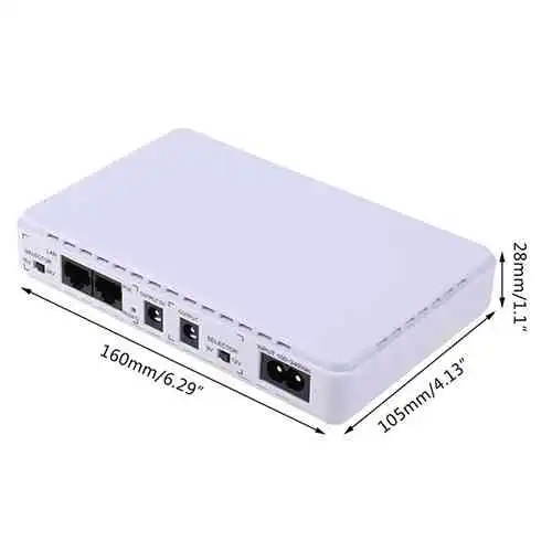 Mini UPS Battery Backup 10000mAh Uninterruptible Power Supply@ ido.lk