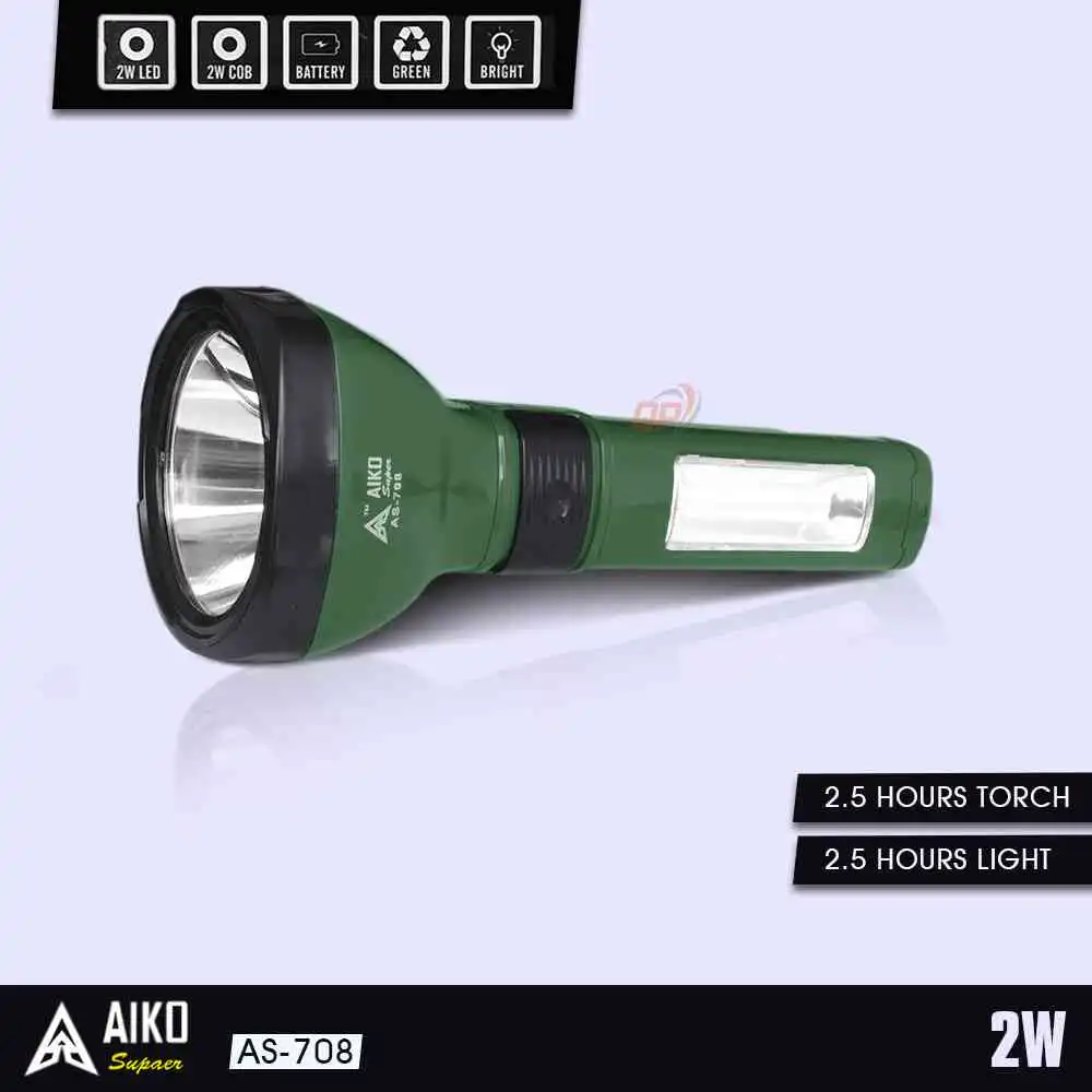 LED Rechargeable Torch with Flashlight | ido.lk