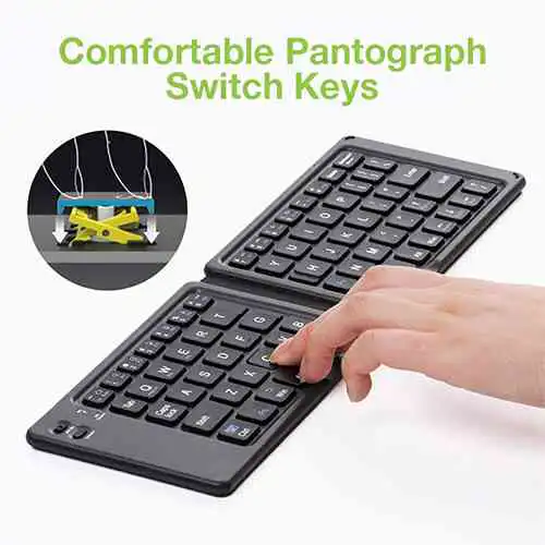 Bluetooth Foldable Keyboard for Tablet and Smartphone Sri Lanka @ido.lk