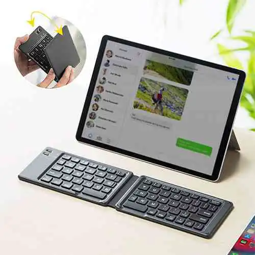 Bluetooth Foldable Keyboard for Tablet and Smartphone Sri Lanka@ido.lk