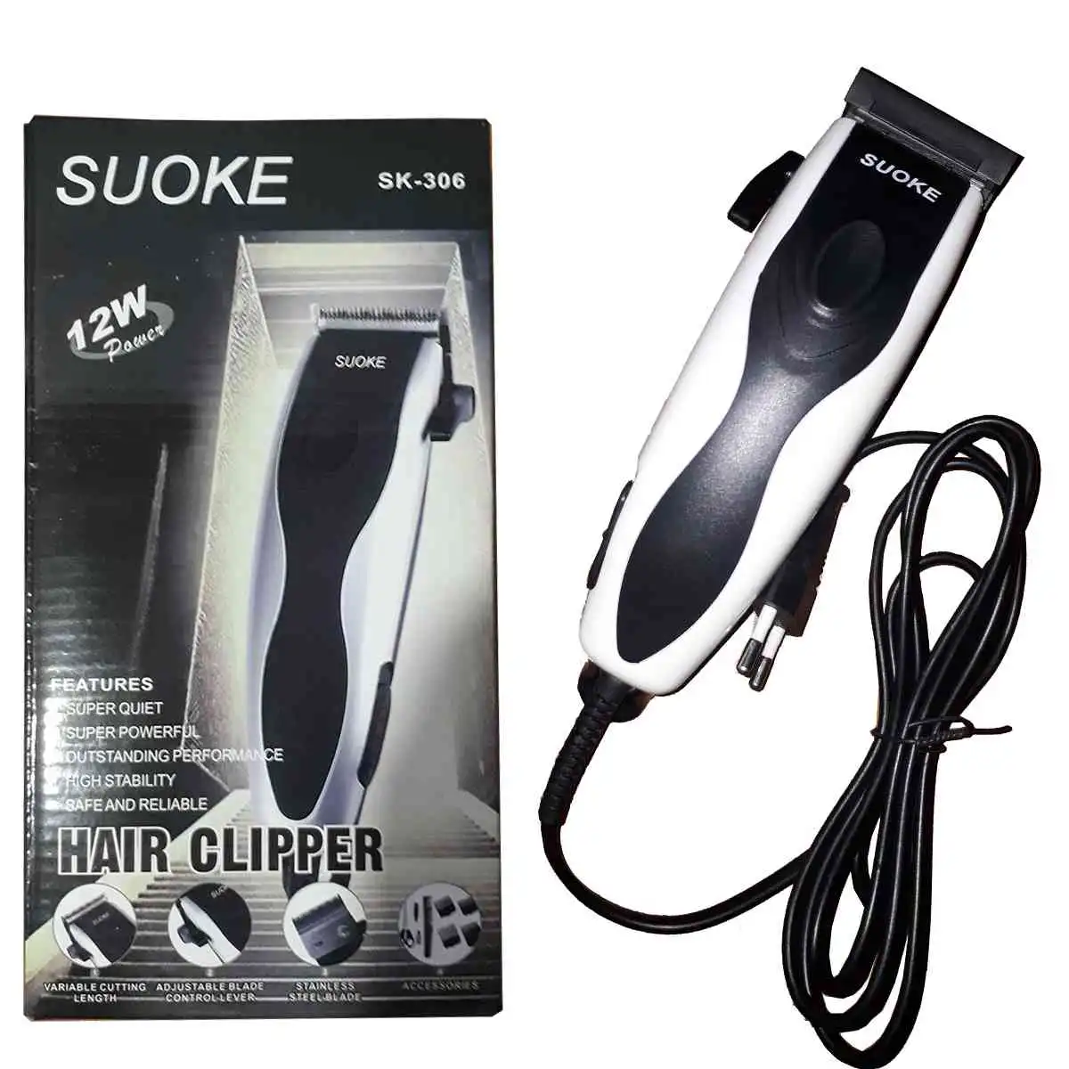 Suoke SK-306 Professional Hair and Beard Trimmer Clipper Machine with  Scissor and Comb 4XClippers: Buy Online at Best Prices in SriLanka |  ido.lk