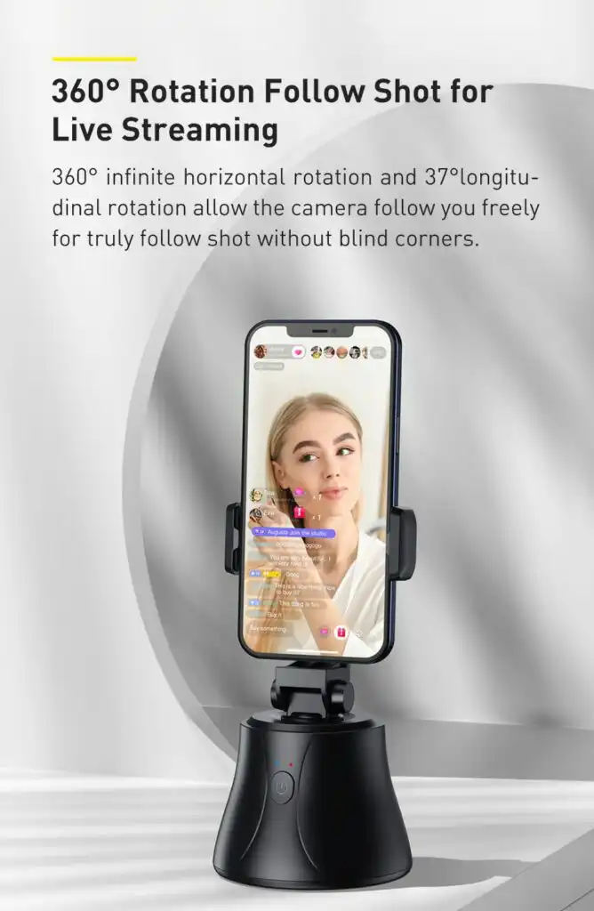 Baseus Tripod Head 360°AI Follow Shot; Buy Camera Tripod Ai head Best Price in Sri lanka | ido.lk