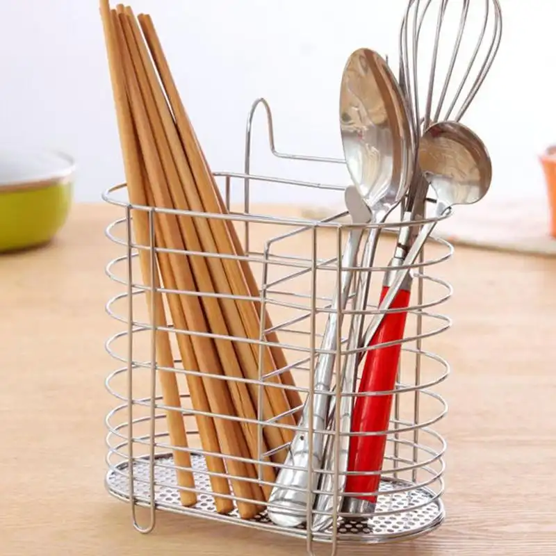 Steel Hanging Spoon Holder Kitchen Cutlery Holder; Buy Spoon and Brush holder Best Price in Sri Lanka for Online shopping | ido.lk