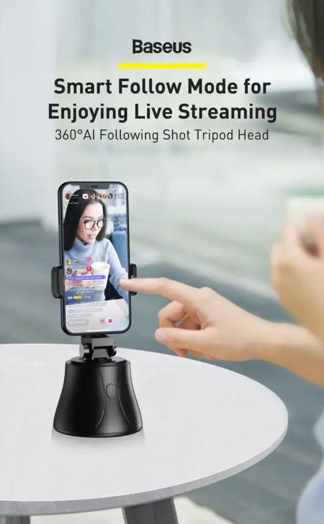 Baseus Tripod Head 360°AI Follow Shot; Buy Camera Tripod Ai head Best Price in Sri lanka | ido.lk