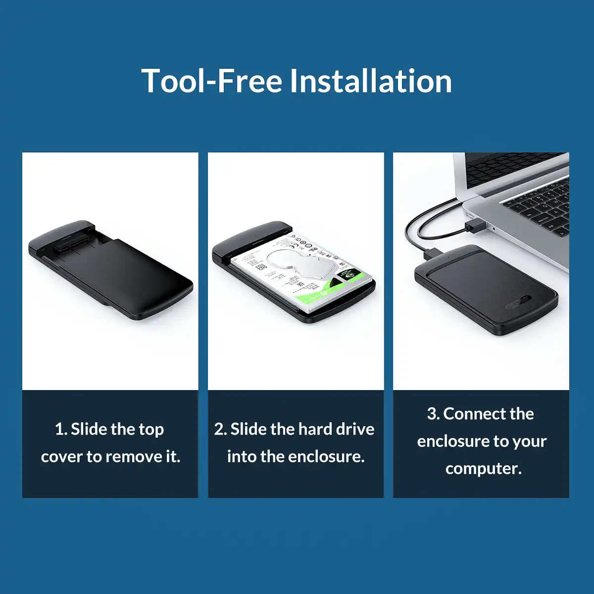 USB 3.0 2.5in Hard Drive Enclosure Orico 020U3; Buy Hard Disk Enclosure Best Price in Sri Lanka | ido.lk