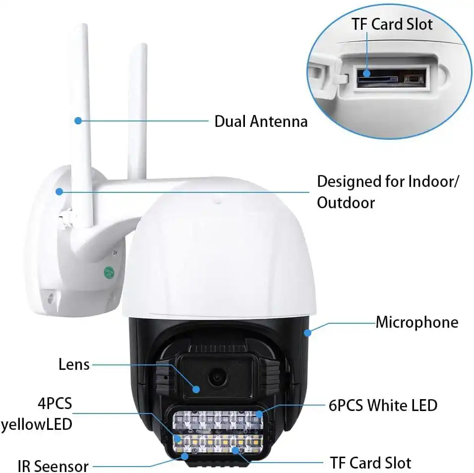 Outdoor WiFi Camera ICsee; Buy 3MP WiFi PTZ Camera ICsee Security Camera Best Price in Sri Lanka | ido.lk