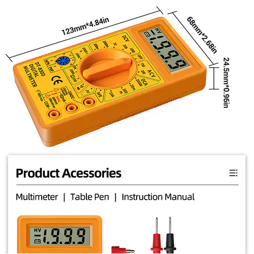 Digital Multimeter with Buzzer @ ido.lk