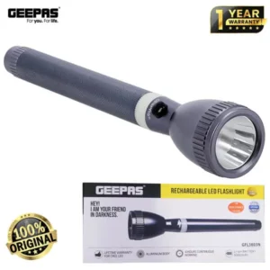 GEEPAS GFL3803N Rechargeable LED Flashlight Torch@ido.lk