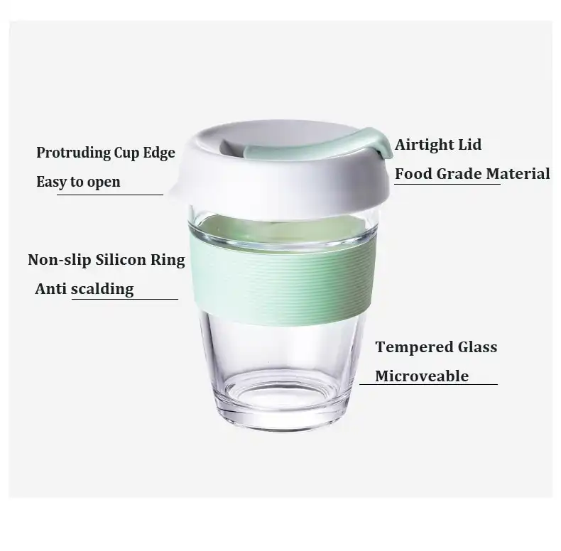 Tempered Glass Travel Coffee Mug; Buy Glass Travel Coffee mug Best Price in Sri Lanka | ido.lk