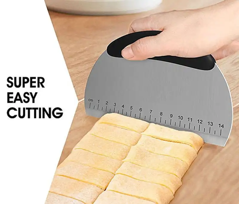 Stainless Steel Dough Cutter Scraper Knife Tool; Buy Dough cutting knife With Measurement Best Price in Sri Lanka | ido.lk