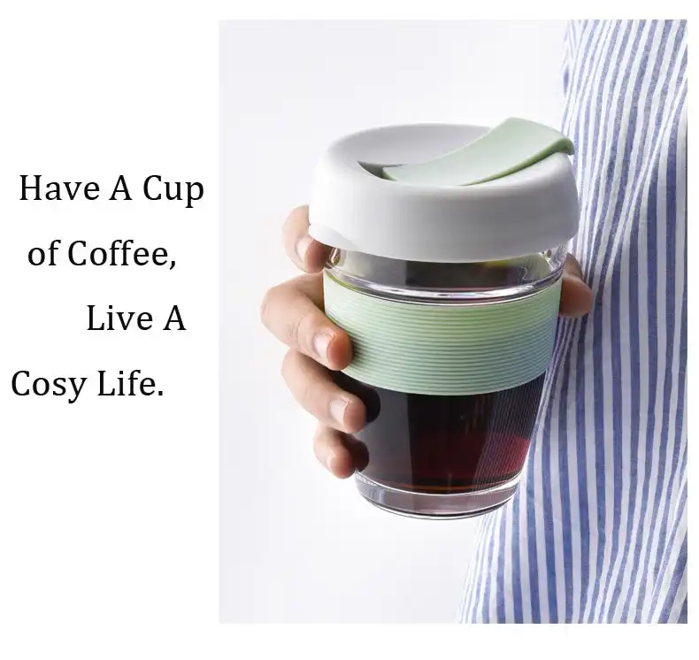 Tempered Glass Travel Coffee Mug; Buy Glass Travel Coffee mug Best Price in Sri Lanka | ido.lk