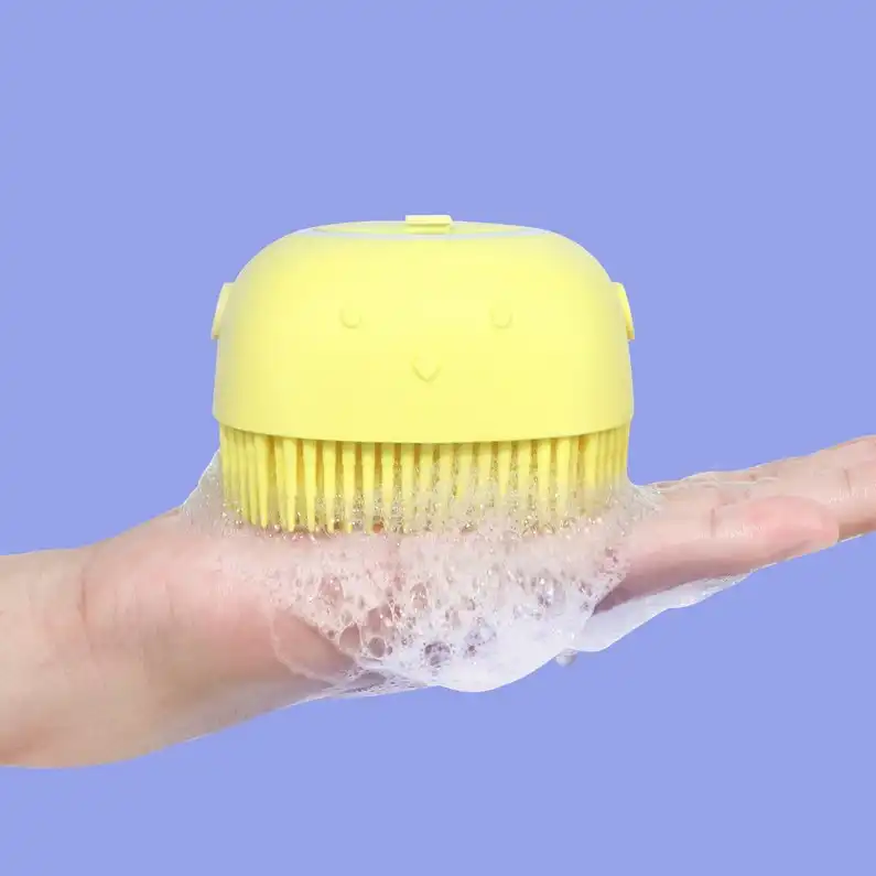 Silicone Bath Body Brush with Shampoo Dispenser; Buy bath body brush Best Price in Sri Lanka | ido.lk