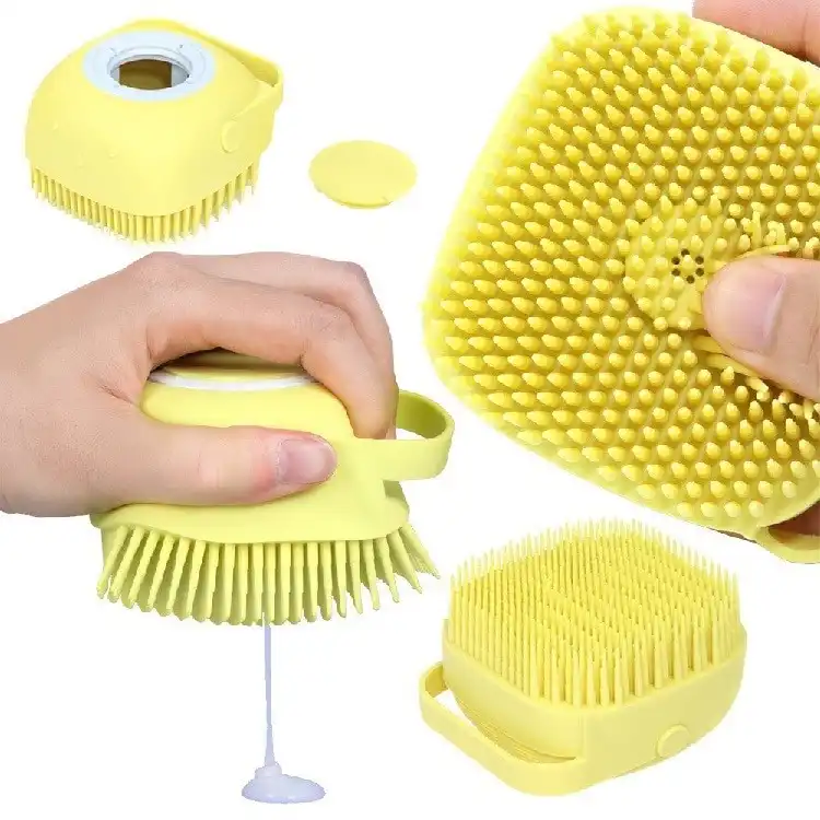 Silicone Bath Body Brush with Shampoo Dispenser; Buy bath body brush Best Price in Sri Lanka | ido.lk