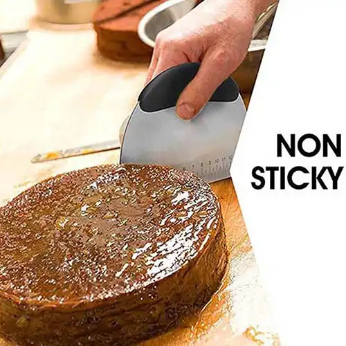 Stainless Steel Dough Cutter Scraper Knife With Measurement Tool@ido.lk
