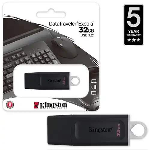 Genuine Kingston 32GB USB 3.2 Flash Drive DataTraveler Exodia@ido.lk