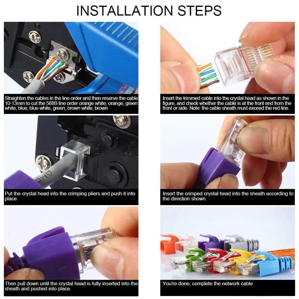 CAT6 Network Cable Connector; Buy CAT6 Network Cable Connector AMP Tyco RJ45 Network Clip Best Price in Sri Lanka | ido.lk