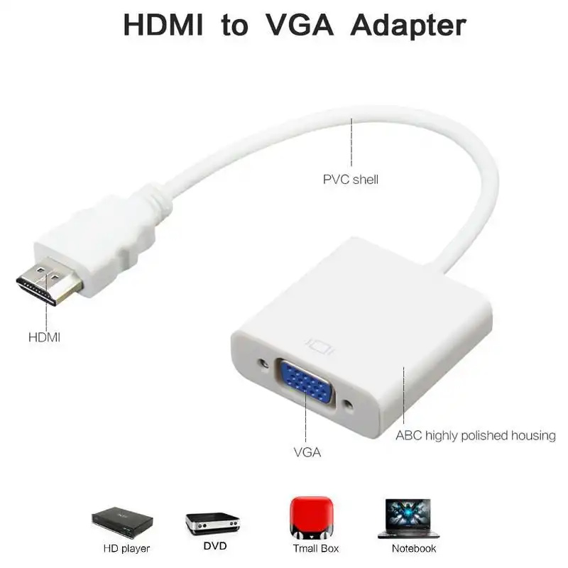 HDMI to VGA Cable Male to Female | ido.lk