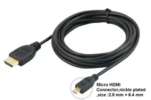 Micro HDMI to HDMI Cable; Buy Micro HDMI to HDMI 1M Cable Best Price in Sri Lanka | ido.lk