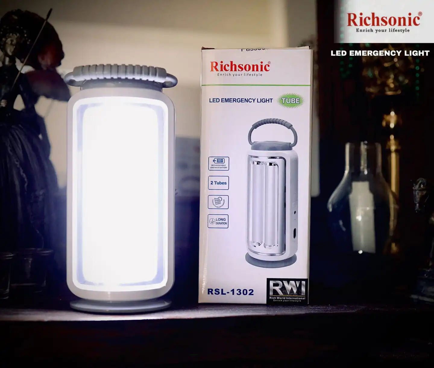 Richsonic LED Emergency Light: Price in Sri Lanka | Richsonic Rechargeable & Flashlights EMI Plans - ido.lk
