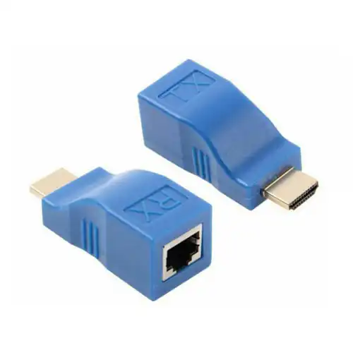 30M HDMI Extender HDMI to RJ45 Network Cable Converter @ ido.lk