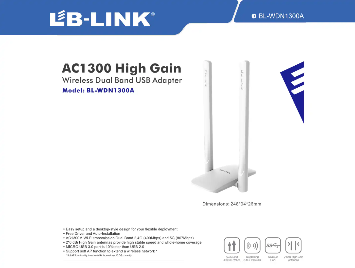 LB Link Dual Band USB WiFi Adapter: Buy Dual Antenna WiFi Adapter Best Price in Sri Lanka | ido.lk
