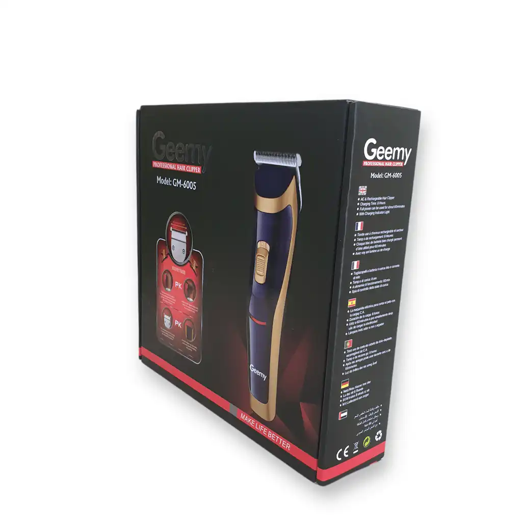Geemy GM-6005 Rechargeable Trimmer Hair Clipper: Buy Rechargeable Trimmer Best Price in Sri Lanka | ido.lk
